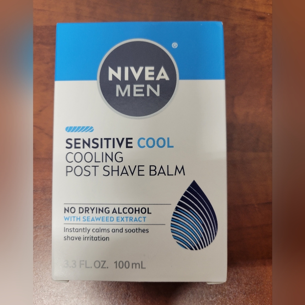 Nivea Men Sensitive Cool Post Shave Balm 3.3 Oz Bottle NIB